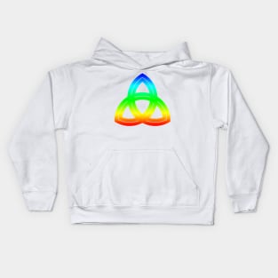 Interlaced Double Triquetra Kids Hoodie